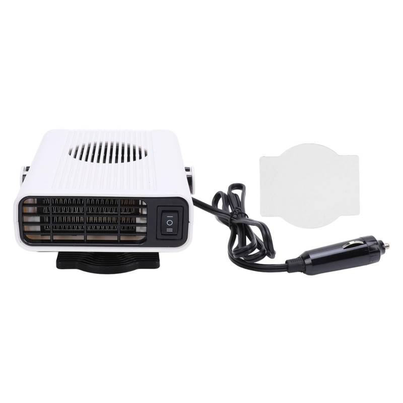 Tragbare Autoheizung 12V 120W Autoheizung Defroster Defogger Schnelles Heizung mit Zigaretten -Leichterstopfen für Windschutzscheibenentfrostern, das Alle Autos Defog (12V) von Fdit