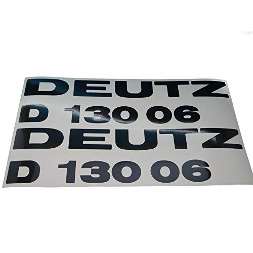 DEUTZ D13006 Schriftzug Aufkleber in schwarz, Sticker/Beschriftung, zum Oldtimer Restaurieren von Lack & Verkleidung. Schlepper Emblem Alternative von Fdonlinehandel