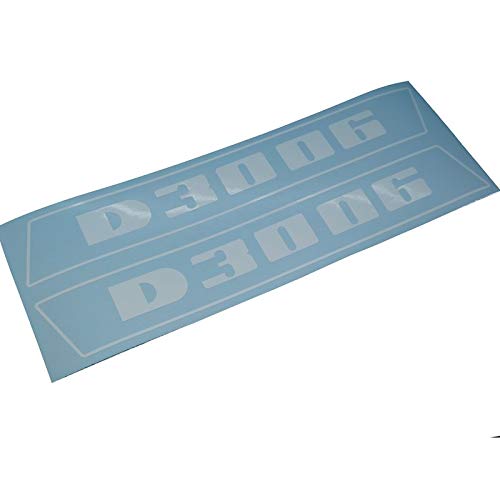 DEUTZ D3006 Schriftzug Aufkleber in Weiss, Sticker/Beschriftung, zum Oldtimer Restaurieren von Lack & Verkleidung. Schlepper Emblem Alternative von Fdonlinehandel
