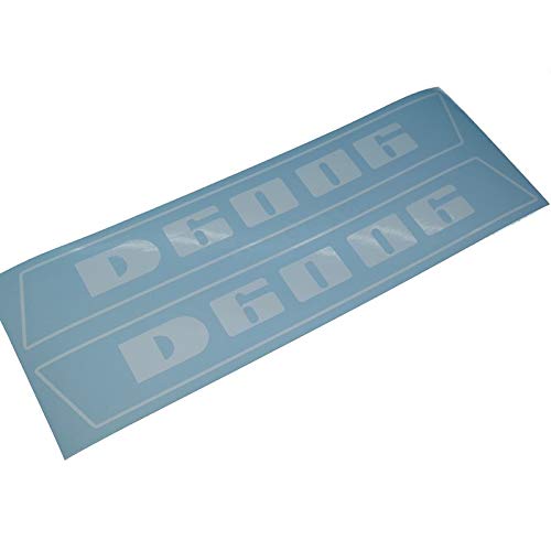 DEUTZ D6006 Schriftzug Aufkleber in Weiss, Sticker/Beschriftung, zum Oldtimer Restaurieren von Lack & Verkleidung. Schlepper Emblem Alternative von Fdonlinehandel