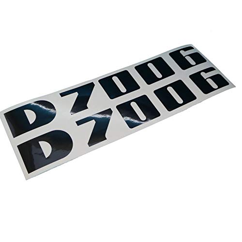 DEUTZ D7006 Schriftzug Aufkleber in schwarz, Sticker/Beschriftung, zum Oldtimer Restaurieren von Lack & Verkleidung. Schlepper Emblem Alternative von Fdonlinehandel