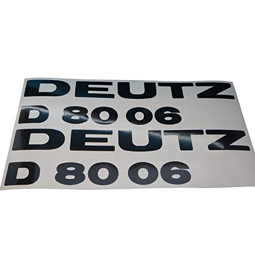 DEUTZ D8006 Schriftzug Aufkleber in schwarz, Sticker/Beschriftung, zum Oldtimer Restaurieren von Lack & Verkleidung. Schlepper Emblem Alternative DEUTZ D8006 Schriftzug Aufkleber in schwarz, Sticker/Beschriftung, zum Oldtimer Restaurieren von Lack & Verkleidung. Schlepper Emblem Alternative von Fdonlinehandel