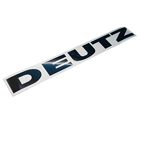 DEUTZ Kabinenaufkleber Schriftzug Aufkleber in schwarz, Haubenaufkleber Sticker, zum Restaurieren von Lack&Verkleidung. Schlepper Emblem Alternative von Fdonlinehandel