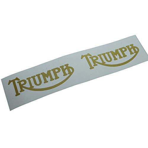 Triumpf GB Aufkleber in Gold, Tank Sticker/Schriftzug. zum Oldtimer Restaurieren von Lack und Verkleidung. Motorrad Emblem Alternative von Fdonlinehandel
