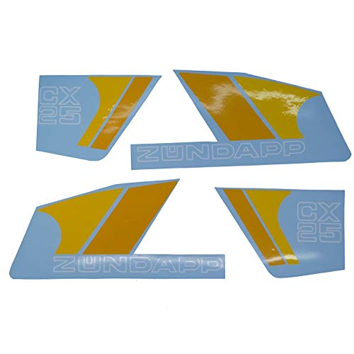 Zündapp CX 25 Aufkleber Satz, Tank Sticker/Verkleidungsschriftzug, zum Oldtimer Restaurieren von Lack & Verkleidung. Motorrad Emblem Alternative Zündapp CX 25 Aufkleber Satz, Tank Sticker/Verkleidungsschriftzug, zum Oldtimer Restaurieren von Lack & Verkleidung. Motorrad Emblem Alternative von Fdonlinehandel