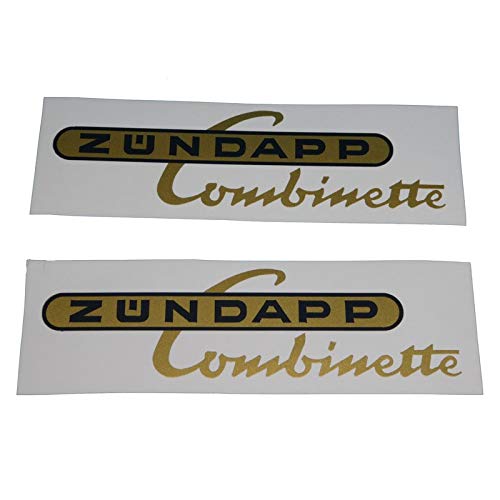 Zündapp Combinette Schriftzug Tank Seitenverkleidung Aufkleber/Sticker, zum Restaurieren von Lack & Verkleidung. Motorrad Emblem Alternative von Fdonlinehandel
