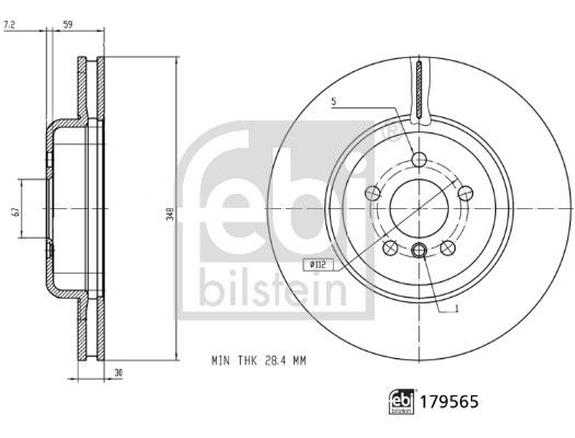Bremsscheibe Vorderachse Febi Bilstein 179565 Bremsscheibe Vorderachse Febi Bilstein 179565 von Febi Bilstein