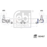 Arbeitszylinder, Servolenkung FEBI BILSTEIN 180487 von Febi