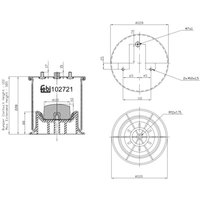 Federbalg, Luftfederung FEBI BILSTEIN 102721 Federbalg, Luftfederung FEBI BILSTEIN 102721 von Febi