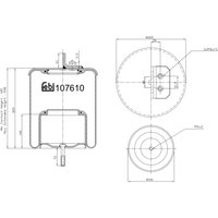 Federbalg, Luftfederung FEBI BILSTEIN 107610 von Febi