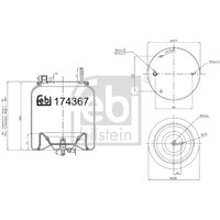 Federbalg, Luftfederung FEBI BILSTEIN 174367 Federbalg, Luftfederung FEBI BILSTEIN 174367 von Febi
