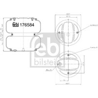 Federbalg, Luftfederung FEBI BILSTEIN 176581 Federbalg, Luftfederung FEBI BILSTEIN 176581 von Febi