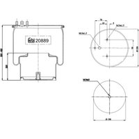 Federbalg, Luftfederung FEBI BILSTEIN 20889 Federbalg, Luftfederung FEBI BILSTEIN 20889 von Febi