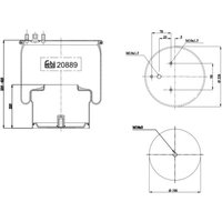 Federbalg, Luftfederung FEBI BILSTEIN 20889 von Febi