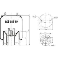 Federbalg, Luftfederung FEBI BILSTEIN 38830 Federbalg, Luftfederung FEBI BILSTEIN 38830 von Febi