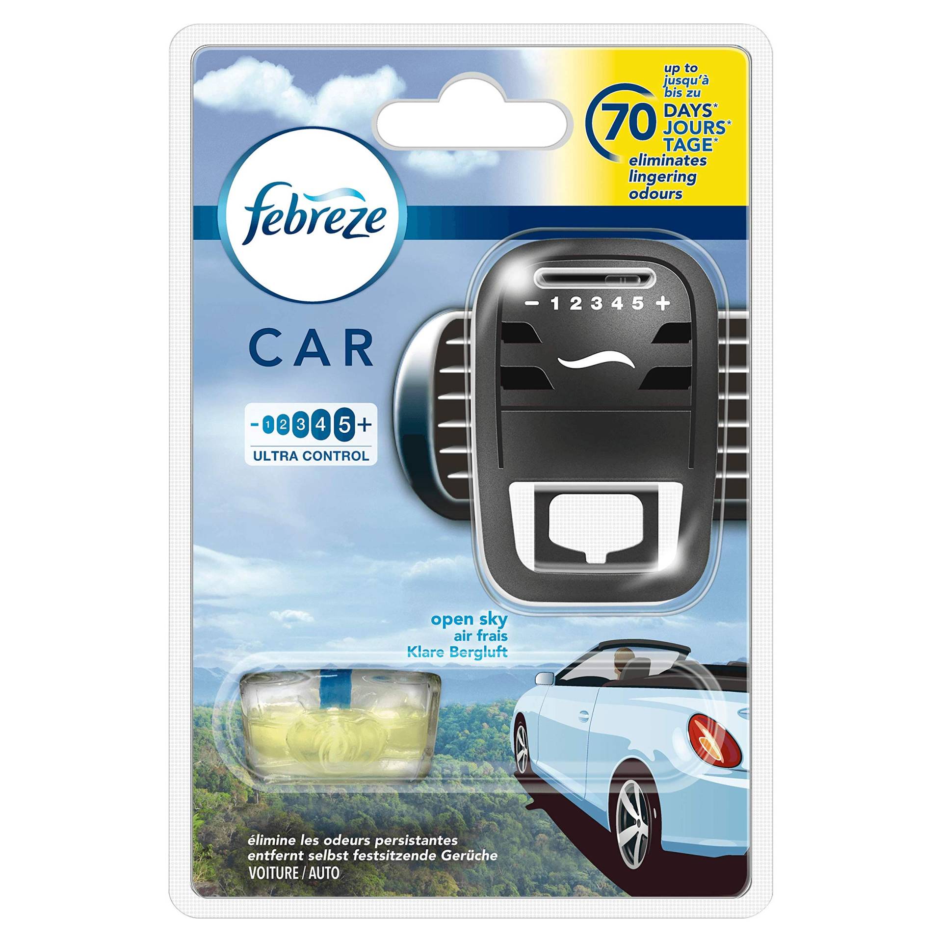 Febreze Klare Bergluft Auto-Lufterfrischer Starterset, 7 ml von Febreze