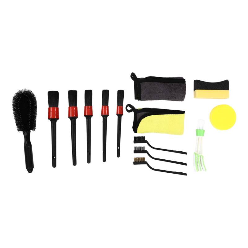 14Pcs Car Detailing Brush Auto Detail Cleaning Tool Set Kit for Interior Exterior von Febuliy