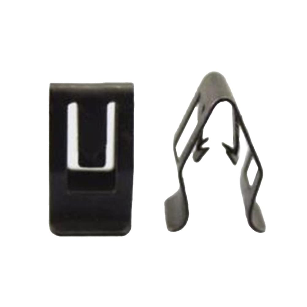 50 Stück Auto-Konsole Armaturenbrett Verkleidung Metall Nietverschluss Clips (schwarz) von Feegow