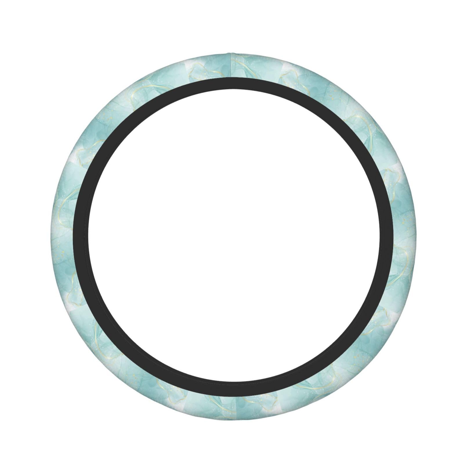 Elastischer Lenkradbezug, pastellfarbener, mintgrüner Marmor, elastischer Lenkradbezug Elastischer Lenkradbezug, pastellfarbener, mintgrüner Marmor, elastischer Lenkradbezug von Feehsp