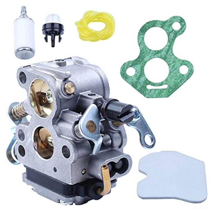 Eine zuverlässige Option. Dieses Vergaser-Set ist für den Austausch älterer Kits in beliebten Kettensägenmotoren wie in der Modellreihe CS340 und CS380 von Feeshoppher