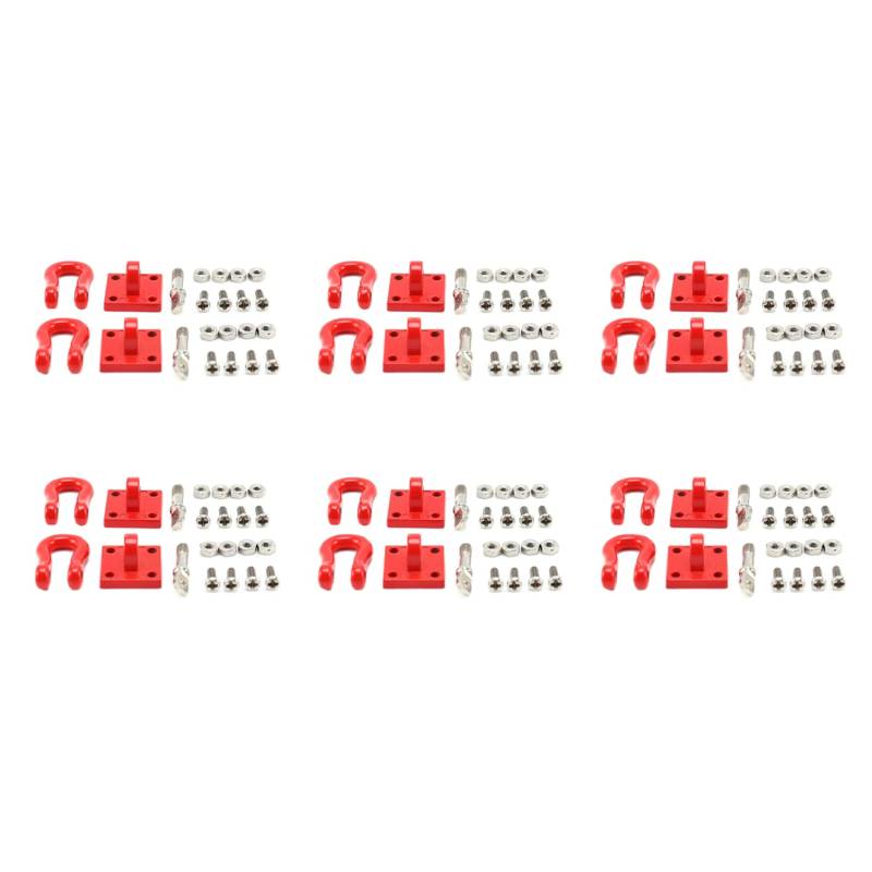 Feeuid 12 Stücke Metall Vorne Hinten Stoßstange Rettung Anhänger Haken & Halterung Set für Rc Auto Leichte Kühle und Attraktive Langlebige Teile von Feeuid