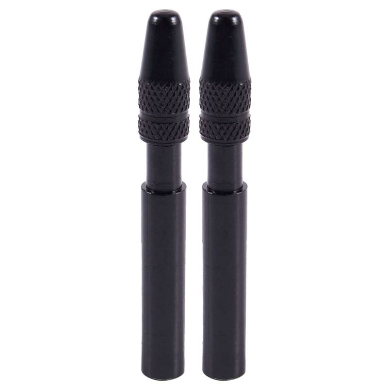 Feeuid 2 Stück Fahrrad 40 mm Presta-Ventilverlängerungsverlängerung Adapter schwarz von Feeuid