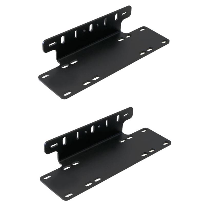 Feeuid 2 Stück Front Stoß Stange Kennzeichen Halterung für Gelände Wagen 4WD LED Leuchten Kennzeichen Halterung Halter, LED Arbeits Scheinwerfer Universal Basis von Feeuid