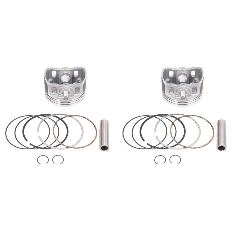 Feeuid 2X Motorrad 62 mm Kolben 13 mm Pin Ring Set Kit für CG150 CGH150 ZJ150 Irbis GS150 150Cc von Feeuid