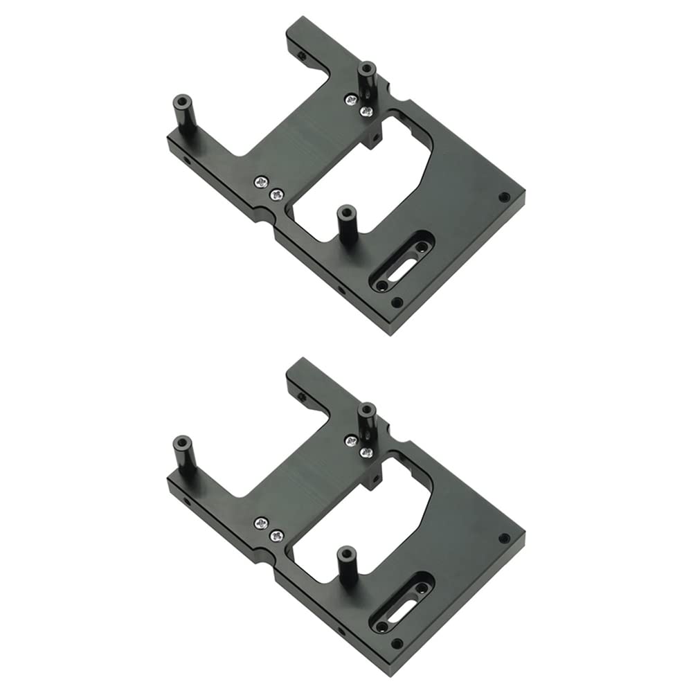 Feeuid 2X Rc Auto Metall Lenkung Servo Warenhaus Feste Halterung für B14 B24 C14 C24 Q65 Mn D90 D99S Mn45, Schwarz Feeuid 2X Rc Auto Metall Lenkung Servo Warenhaus Feste Halterung für B14 B24 C14 C24 Q65 Mn D90 D99S Mn45, Schwarz von Feeuid