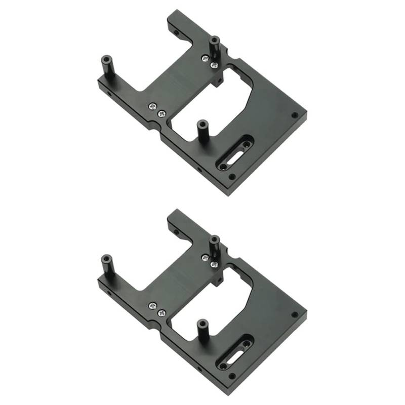Feeuid 2X Rc Auto Metall Lenkung Servo Warenhaus Feste Halterung für B14 B24 C14 C24 Q65 Mn D90 D99S Mn45, Schwarz von Feeuid