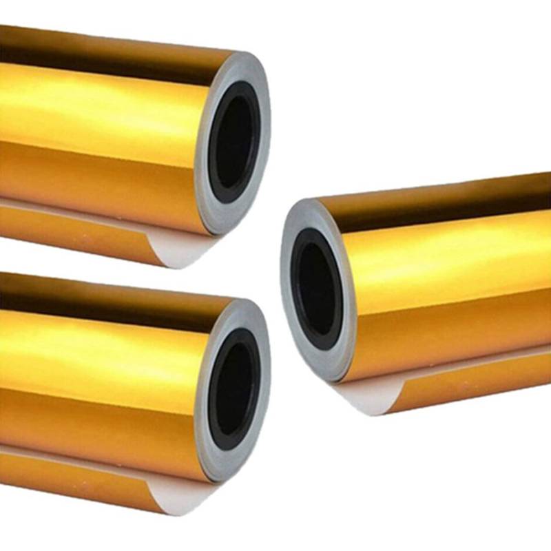 Feeuid 3 x Chrome Spiegelaufkleber Vinyl Folie Wrap Aufkleber ausziehbar reflektierend 152 x 20 cm von Feeuid