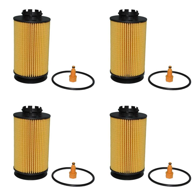 Feeuid 4 x QC000001 Ölfilter Kraftstofffilter Wasserabscheider Öl zur Trennung Ölfilter für Autos von Feeuid