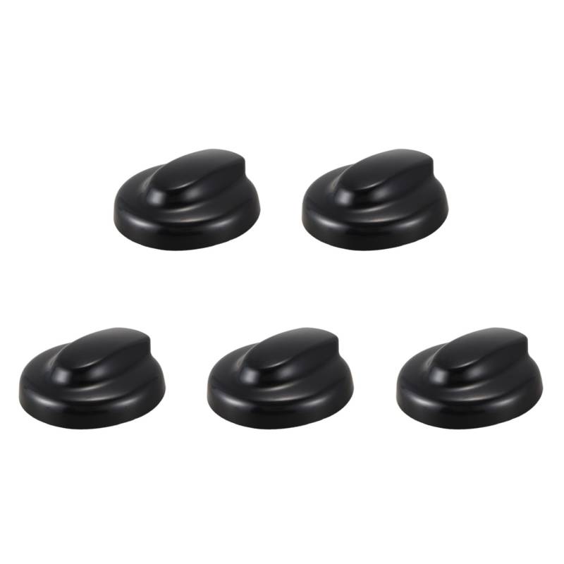 Feeuid 5 x Tankdeckel Schwarz für Mini Gen 2 R56 für S JCW 2006-2013 Auto-Öltankdeckel ABS Hohe Qualität von Feeuid