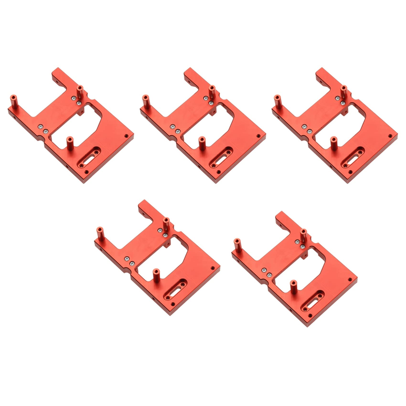 Feeuid 5X Rc Auto Metall Lenkung Servo Warenhaus Feste Halterung für B14 B24 C14 C24 Q65 Mn D90 D99S Mn45, Rot Feeuid 5X Rc Auto Metall Lenkung Servo Warenhaus Feste Halterung für B14 B24 C14 C24 Q65 Mn D90 D99S Mn45, Rot von Feeuid