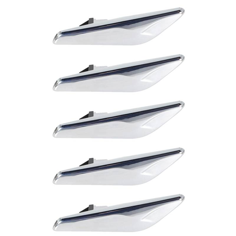 Feeuid 5X für X3 X4 F25 F26 2013-2017 Vorne Rechts Chrom Kotflügel Trim Finisher Marker Blinker Lampenabdeckung Trim von Feeuid