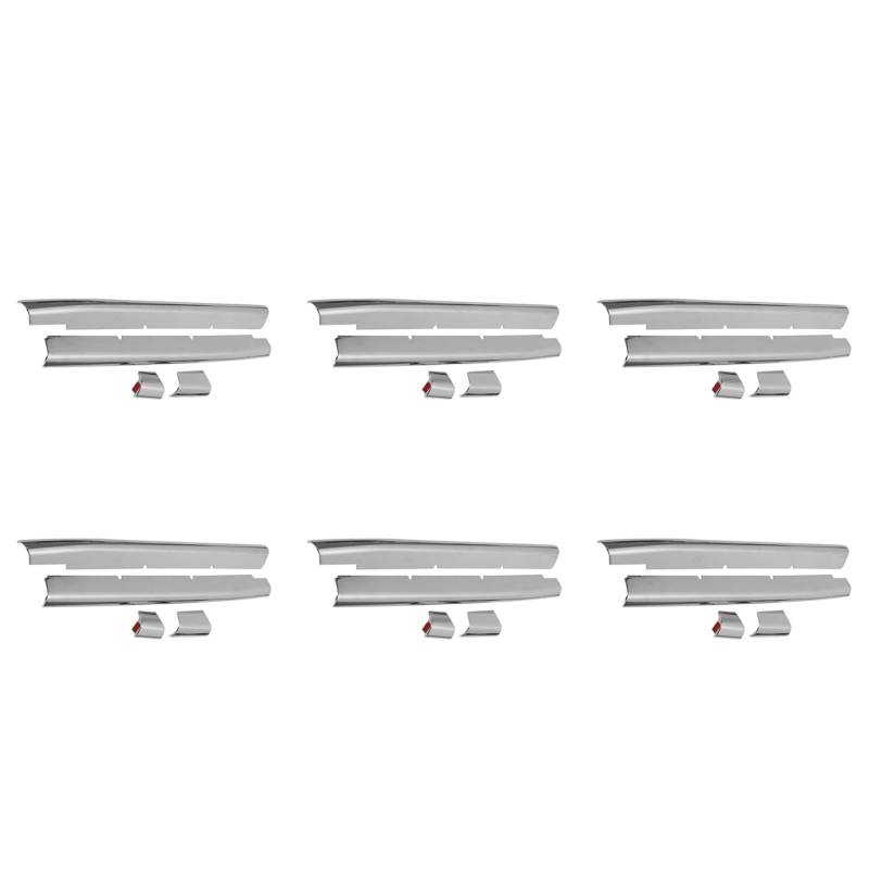 Feeuid 6X Auto Chrom Front Kühlergrill Zier Leiste Für Spacia Custom MK53S von Feeuid