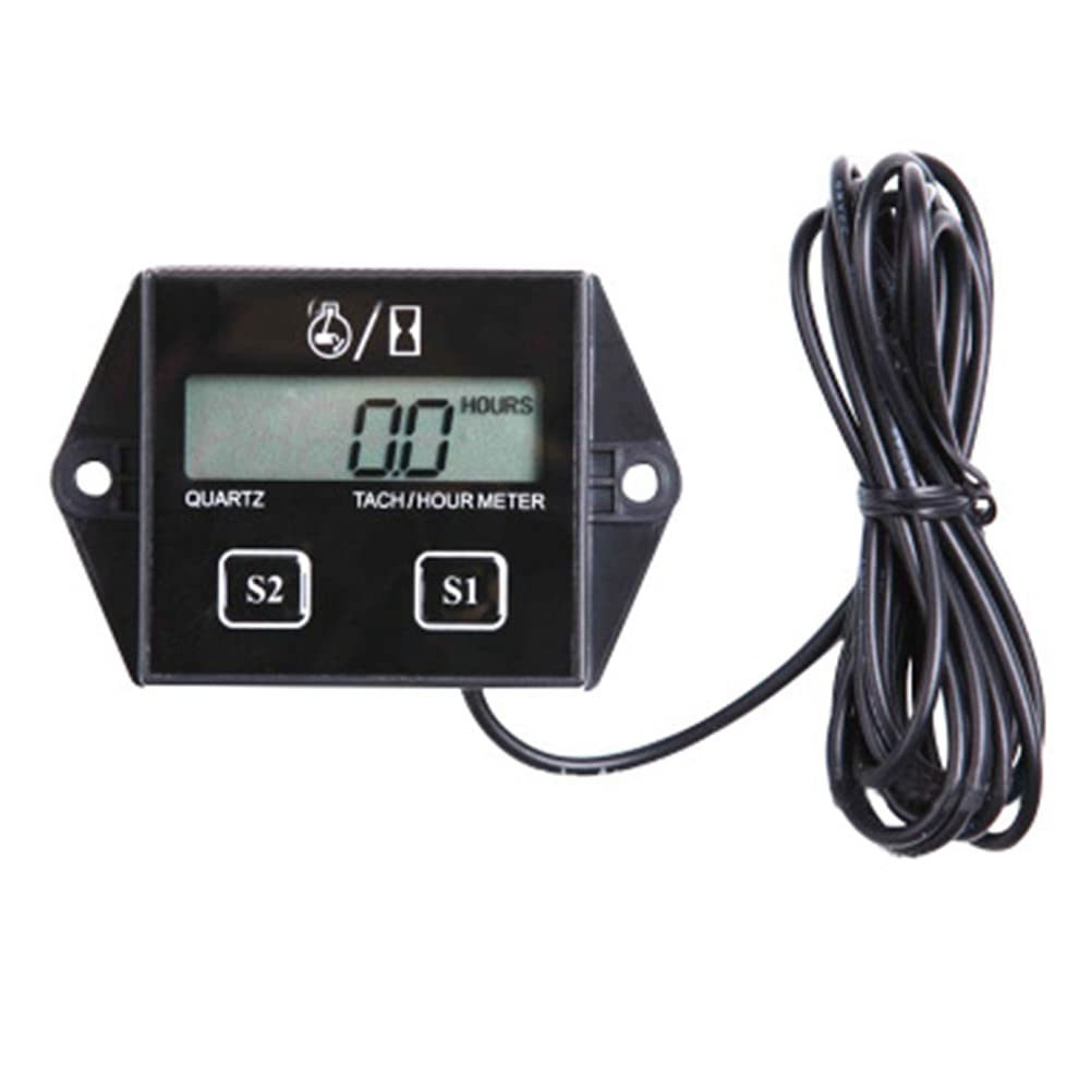 Feeuid Timer Motor Tach Betriebsstundenzähler Induktiver Autohub Motor LCD Display für Auto Motorboot Feeuid Timer Motor Tach Betriebsstundenzähler Induktiver Autohub Motor LCD Display für Auto Motorboot von Feeuid