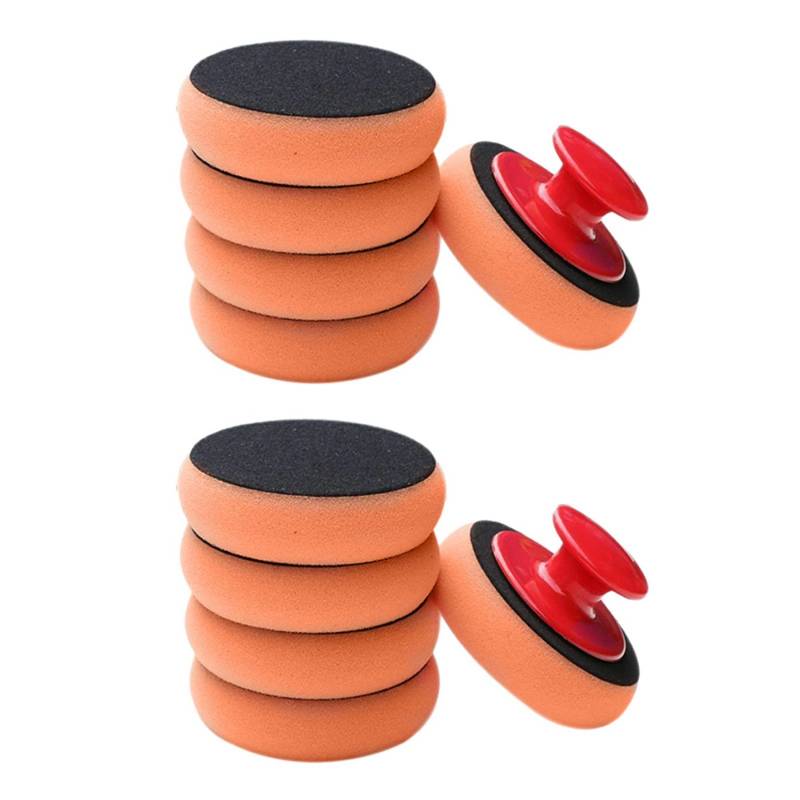 Fegtrtyoa 12 StüCke Auto Wachs Wasch Politur Pad Schwamm Reinigungs Schaum Kit Mikrofaser Applikator Pads von Fegtrtyoa