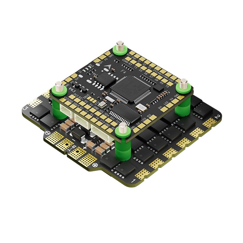 Fegtrtyoa F4100 V4 FPV Stack FC&ESC F405 V4 Flugsteuerung 100A AM32 3-8S ESC DSHOT600 für FPV Racing Drohne von Fegtrtyoa