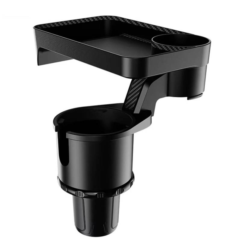 Fegtrtyoa Multi-Funktions-Getränkehalter Multi-Funktions-Auto-Becherhalter mit Food-Tisch 360-Grad Verstellbare Basis L von Fegtrtyoa