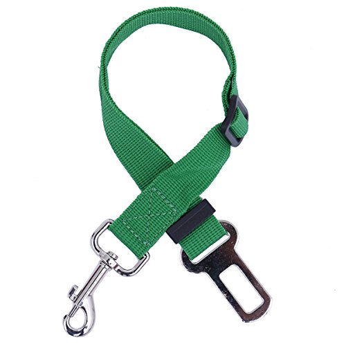 FeiNianJSh Auto Reise Sicherheitsgurt Für Hund Clip Restraint Sicherheitsgurt Tracton (Color : Green) von FeiNianJSh