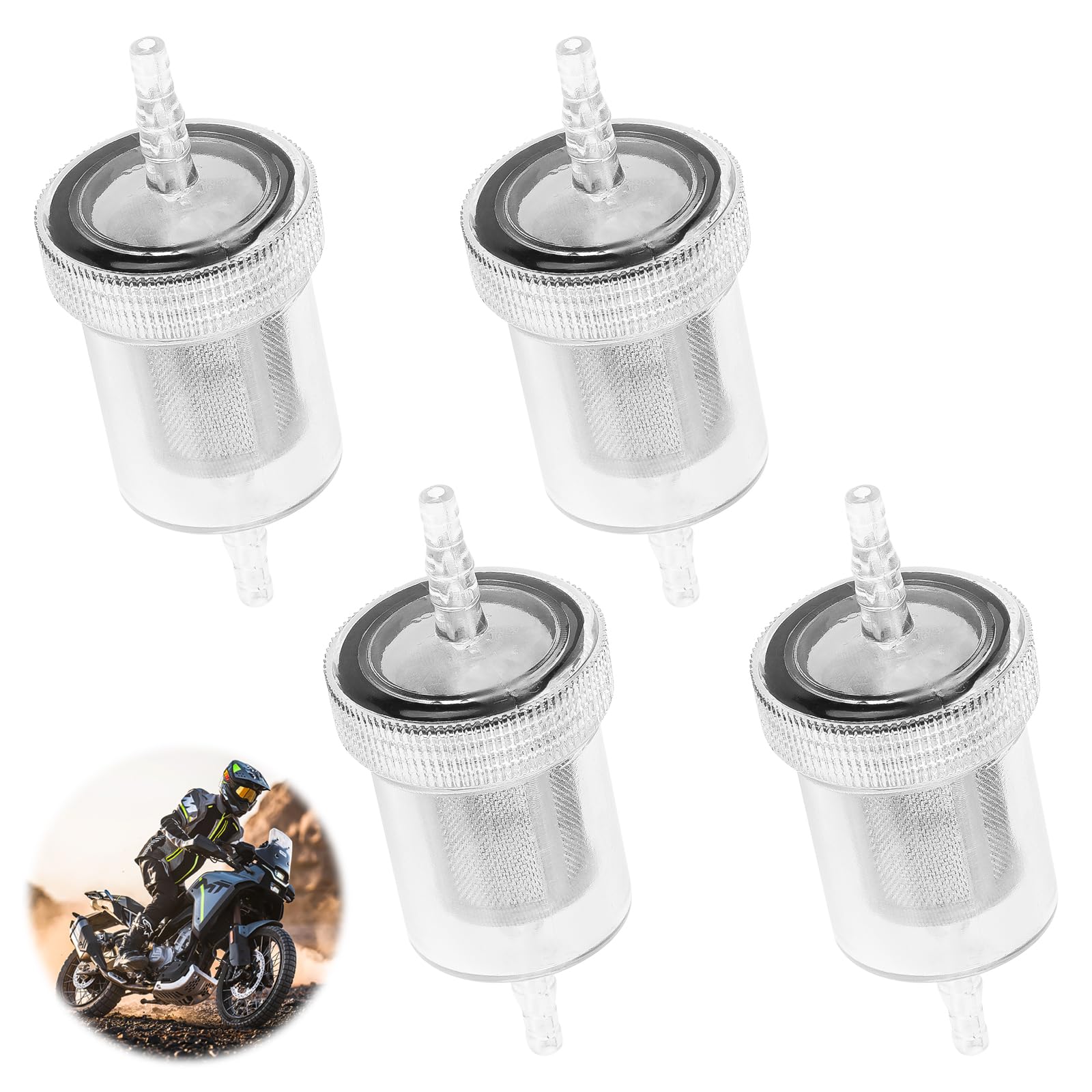 Benzinfilter Kraftstofffilter 4er Set Transparente Diesel Filter Kit für Webasto, für Eberspacher, Universal Sprit Filter, Diesel Kraftstofffilter für Motorrad, Roller, Generator, Motorrad, Auto Benzinfilter Kraftstofffilter 4er Set Transparente Diesel Filter Kit für Webasto, für Eberspacher, Universal Sprit Filter, Diesel Kraftstofffilter für Motorrad, Roller, Generator, Motorrad, Auto von Feirdhoo