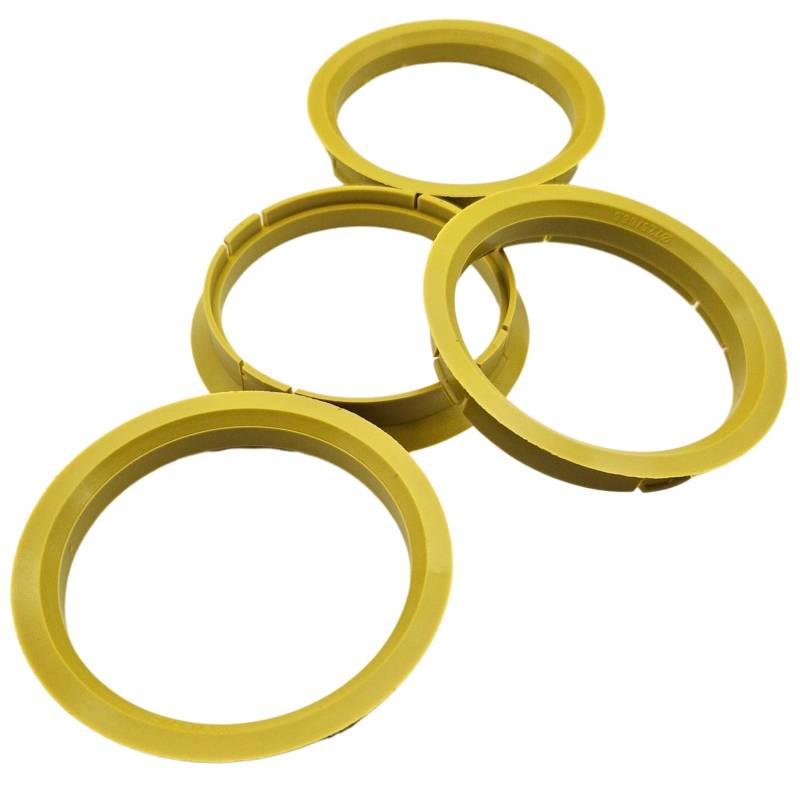 4x Zentrierringe 72,5-66,6/72.5 auf 66.6 Gelb von Felgenfactory