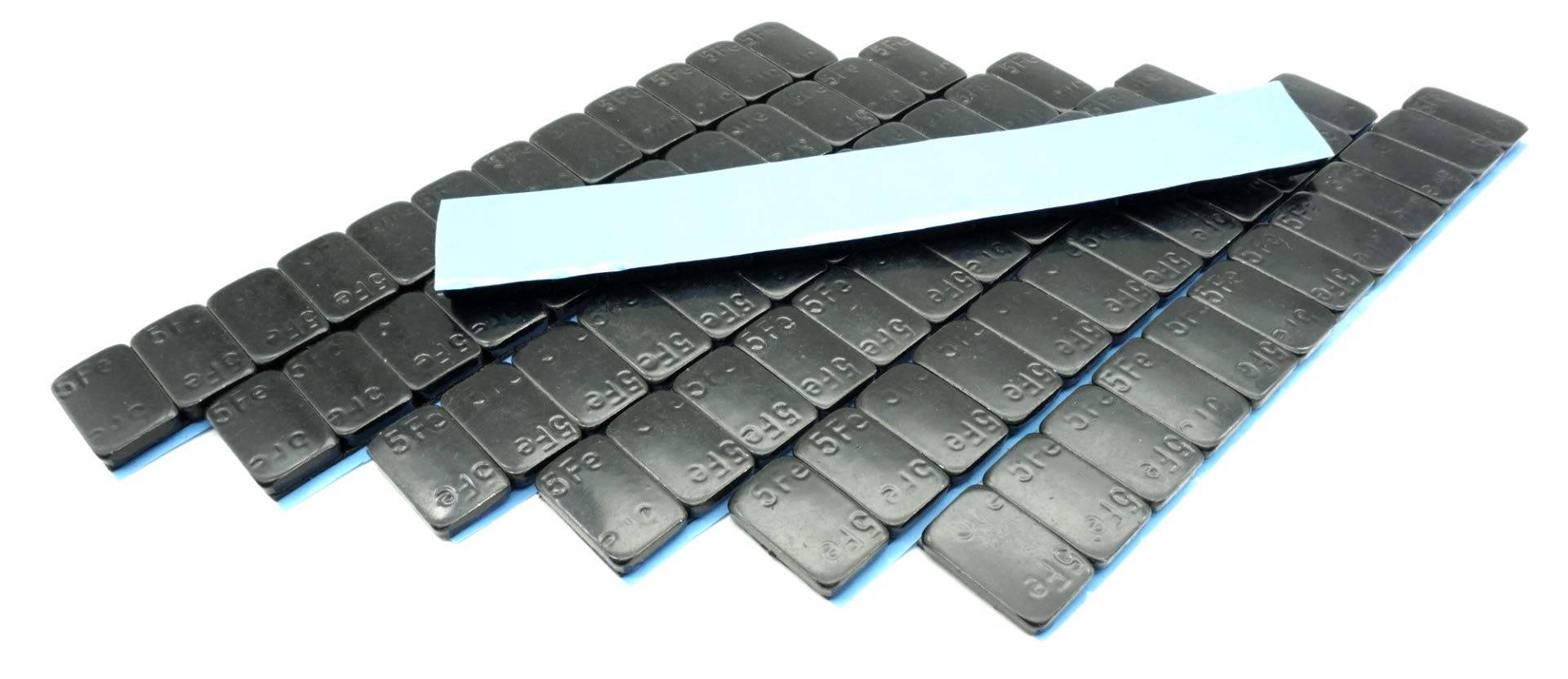 Felgenfactory 420g Auswuchtgewichte schwarz kunststoffbeschichtete Stahlgewichtsriegel 7x60g von Felgenfactory