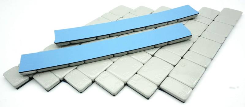NAAA 480g Auswuchtgewichte Silber 8x60g Riegel 5g+10g Aufteilung von Felgenfactory