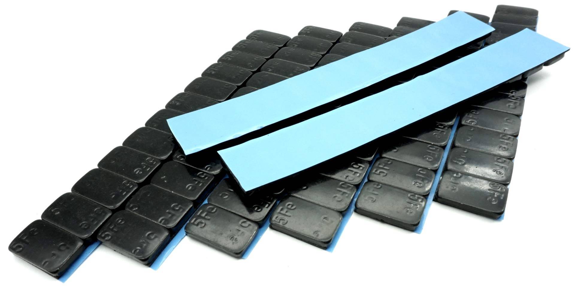 Felgenfactory 480g Auswuchtgewichte schwarz kunststoffbeschichtete Stahlgewichtsriegel 8x60g von Felgenfactory
