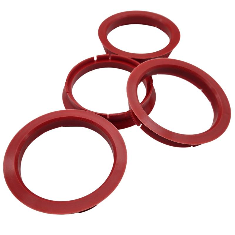 Felgenfactory 4X Zentrierringe 72,5-64,1 | 72.5 auf 64.1 | kompatibel mit Borbet | Rot von Felgenfactory