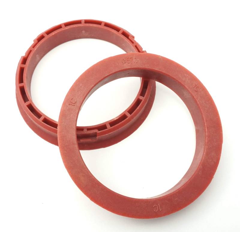 RONAL 1x Zentrierring 68,0-57,1/68 auf 57,1 Rot kompatibel mit VW Audi Seat Skoda von Felgenfactory