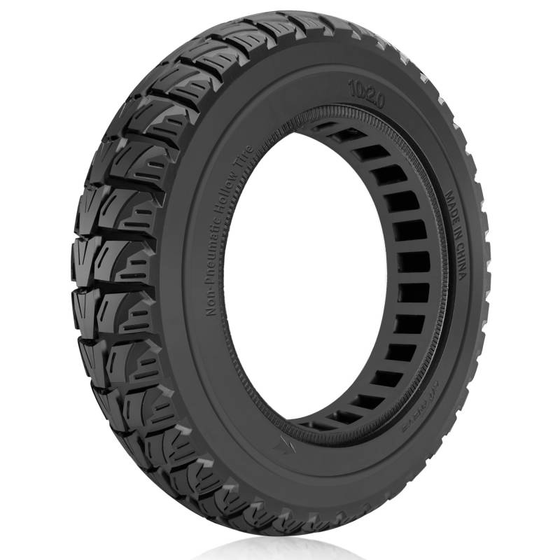 Felixstory 10x2.0 Zoll Reifen Solide Reifen Austauschbar 10x2.125 10x2/54-152 Originalreifen für Xiaomi M365/ M365 Pro/ 1S/ 3/3 Lite/Essential Ninebot F65I/ F25I/ D38E Elektroroller, Schwarz von Felixstory