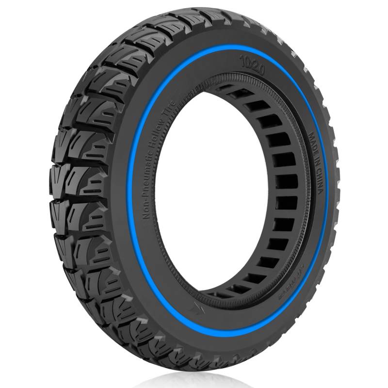 Felixstory Robuster Reifen, 10 x 2 Zoll, Ersatz für Originalreifen 10x2.125 10x2/54-152 8.5x2.0 50/75-6.1 8 1/2x2, geeignet für Ninebot F65I/ F25I/ D38e EVERCROSS EV85F Elektroroller, blau von Felixstory